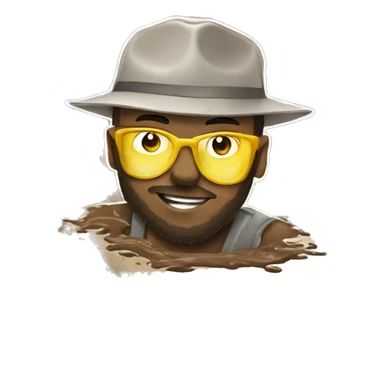 mud on fourwheeler sticker