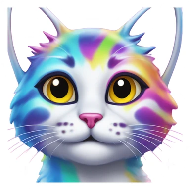 Lisa frank Christmas cat  sticker