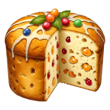 slice of classic panettone sticker