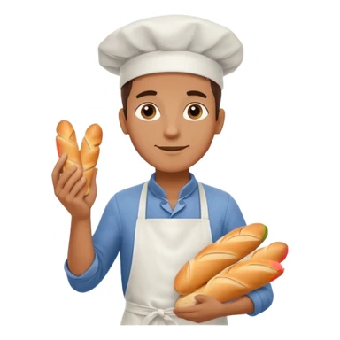 Street Baker man  sticker