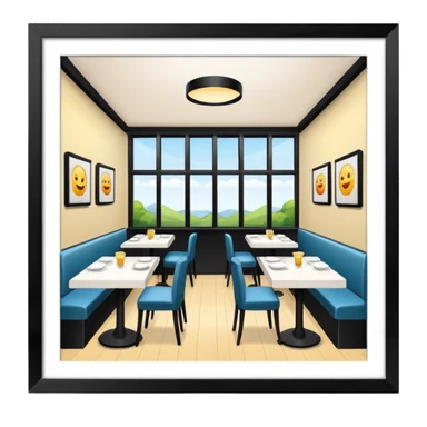 healthy restaurant from outside sticker