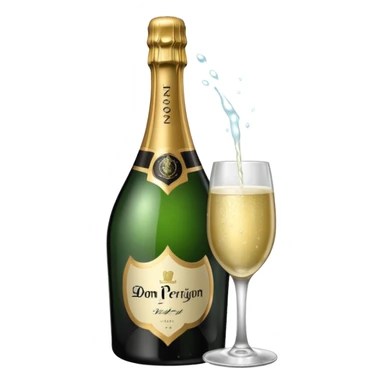 A dom perignon champange just bottle sticker