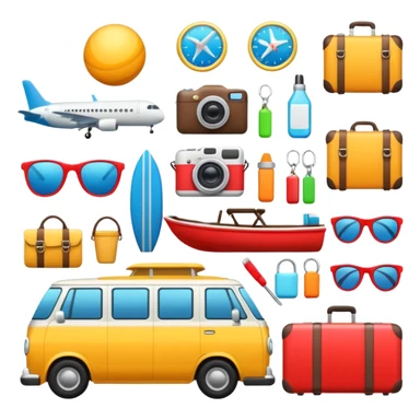 vacation equipment sticker
