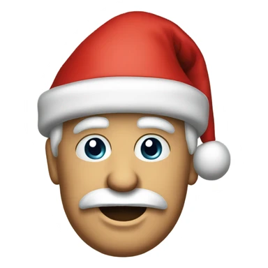 Donald trump with Santa hat sticker