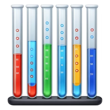 Labels texts on test tubes. sticker