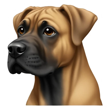 Dogo canario brown and black sticker