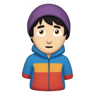 character Stan Marsh Colorful sticker