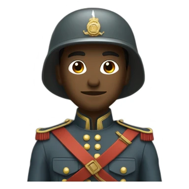 Soldat au garde à vous sticker