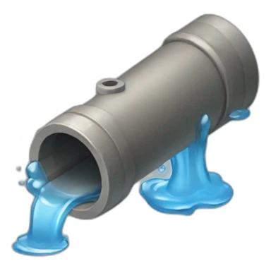 Water leak pipe drio sticker