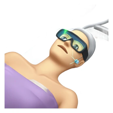 laser hair removal treatment sticker