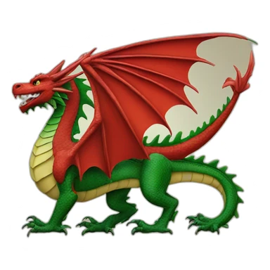 Welsh dragon sticker