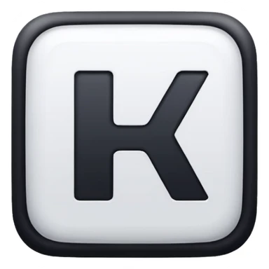 Please recreate an emoji with a square blue background that has the English letters ‘KR’ on it. sticker