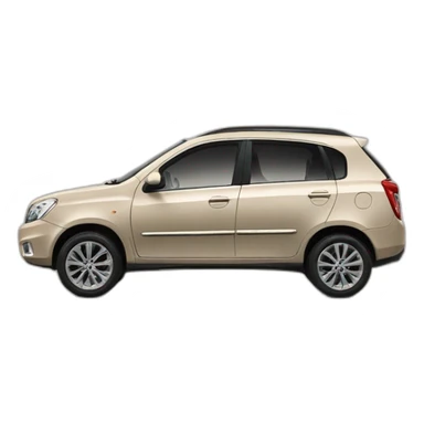 Car Geely CK beige color from the side sticker