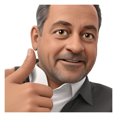 mature man in collared shirt sticker