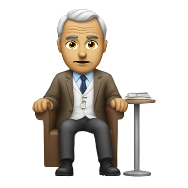 Lazy psychiatrist sticker