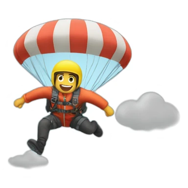 jump out of a plane by parachute sticker