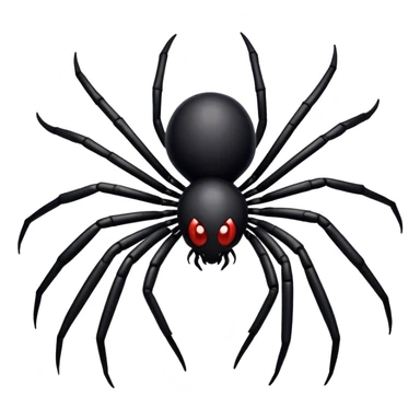 Black spider with 8 legs sticker