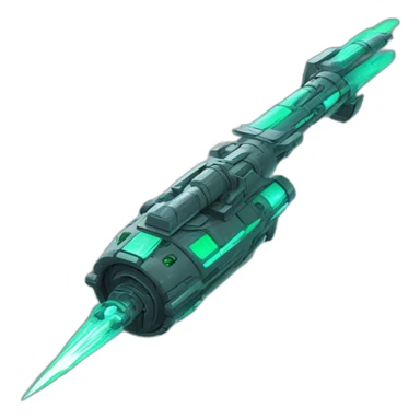 futuristic Gamma Ray cannon destroyer sticker