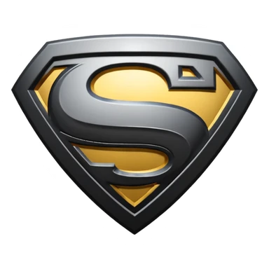 Superman Symbol Man of Steel black sticker