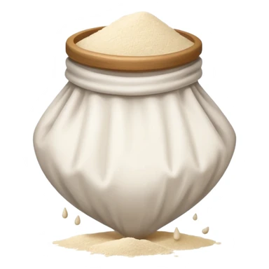 open bag of flour sticker