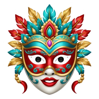 Festival Celebration Mask sticker