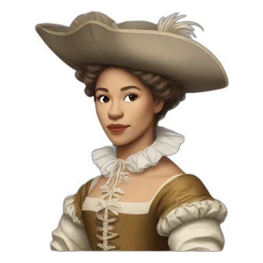 Zendaya in 17th century, france sticker