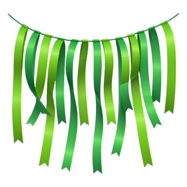 party decor  lime green sticker