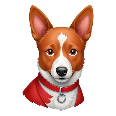 Excitedly focused red heeler sticker
