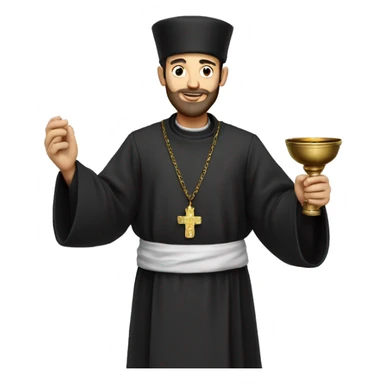 An Orthodox priest with a censer sticker