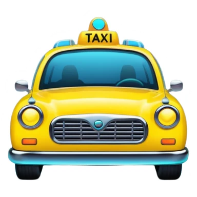 a neon taxi driving in a neon citya neon taxi driving in a neon city sticker
