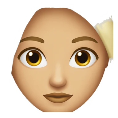 Mujer blanca ojos miel pelo media melena castaña sticker