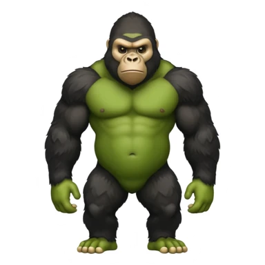 gorilla tag gorilla green no legs sticker