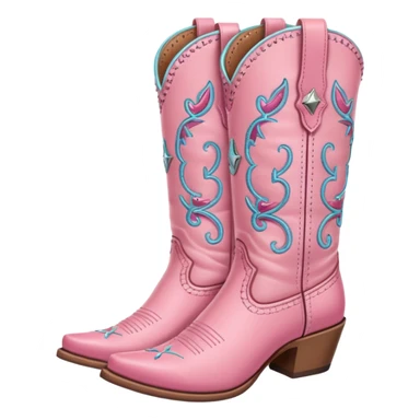 cowgirl boots asthetic girly sticker