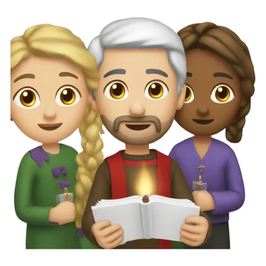 Three advent Sunday sticker