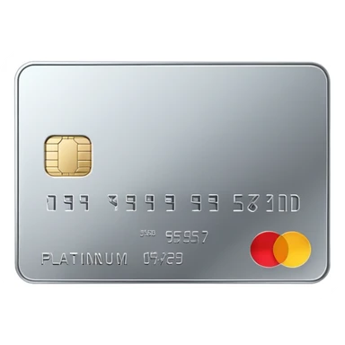 Platinum credit card sticker