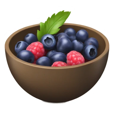 Açai bowl with blue berries  sticker