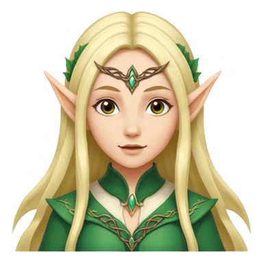 woman with pointed elf ears sticker