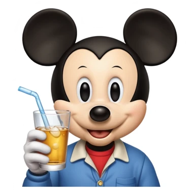 Mickey qui boit de la vodka  sticker