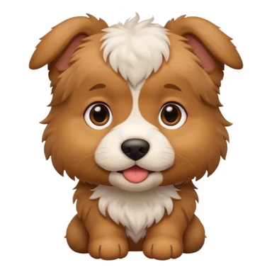 Puppy with mens sticker