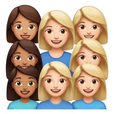 20 woman’s faces sticker