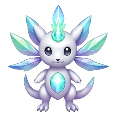  Celestial Iridescent white pale fakemon sticker