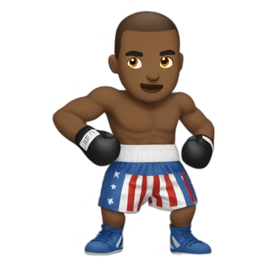 Combat de boxe sticker