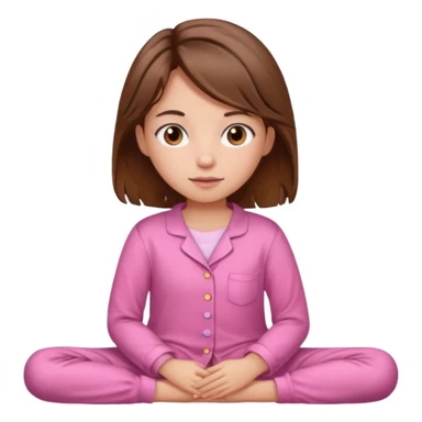 girl waking up from bed sticker