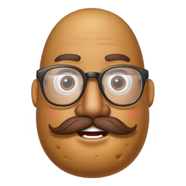 hipster potato head sticker
