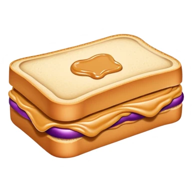 Peanut butter jelly sandwich  sticker