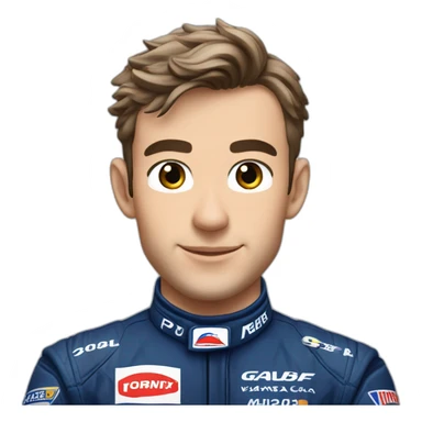 Pierre Gasly pilote alpine sticker