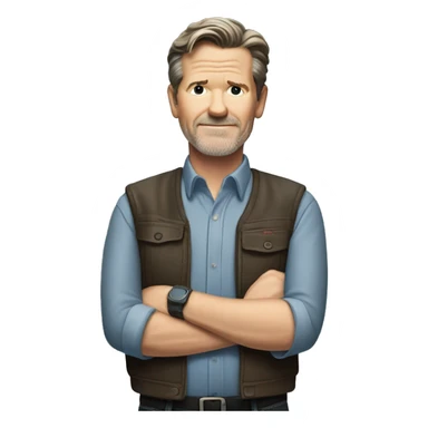 reed hastings crossing hands pose netflix founder sticker