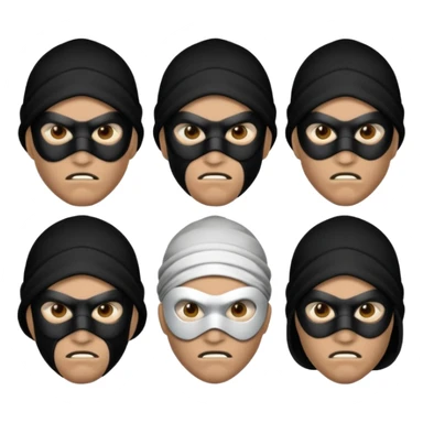 Hoodlums with shisty masks and switches  sticker