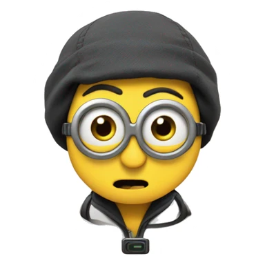 Despicable Me 4 minion with mind control sticker