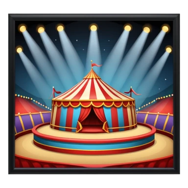 circus performance arena sticker